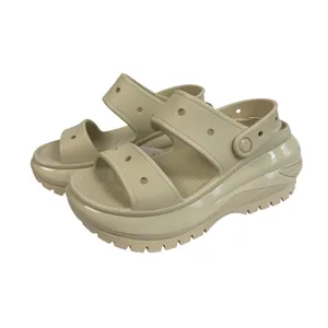 New Crocs Mega Crush Sandal Bone Platform Lug Sole Mens 7 Womens 9‎ Summer Cream thumbnail 2