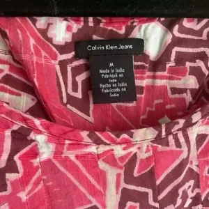 CLEARANCE Calvin Klein Jeans‎ Red Top Blouse Lightweight for Summer Red S Small thumbnail 3