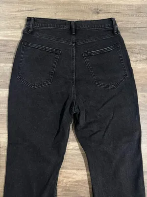 Abercrombie & Fitch Woman’s The Ankle Straight Ultra High Rise Black Jeans 29 thumbnail 8