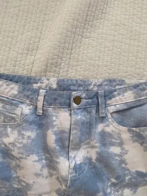 light blue and white cloud Princess Polly denim skirt thumbnail 2