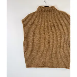 NWT Madewell Womens Vest Brown Stimpson Sweater Wool Knit Ribbed Pullover Medium thumbnail 8