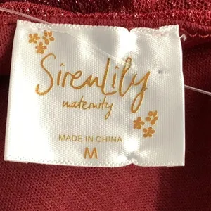 Siren Lily Maternity Shimmery Top with elastic and ties on sleeves New thumbnail 5