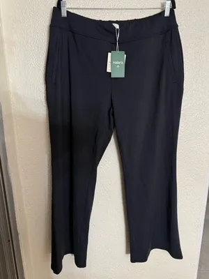 HALARA flex Black Wide-Leg Ponte Pull-On Pants DayStretch size 1X thumbnail 6