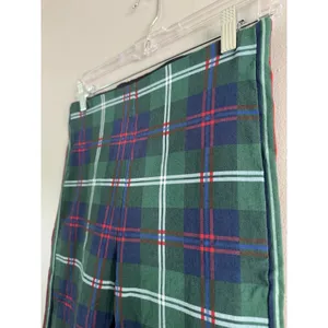 Gretchen Scott Gripeless Pull On Slim Fit Pants Green Tartan Plaid Size Small thumbnail 4