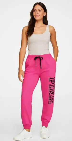 PINK - Victoria's Secret Sweatpant Joggers Size Large thumbnail 1