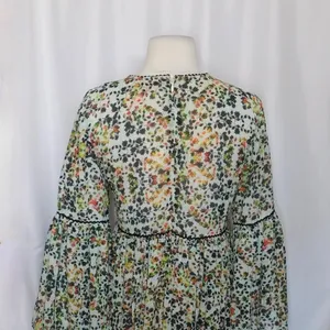Anthropologie BHANUNI by JYOTI Libra Embroidered Tunic Dress Floral Size 2 thumbnail 10
