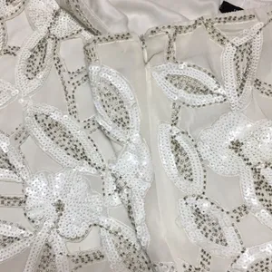 Verty • White Sequin Floral Skirt Large thumbnail 8