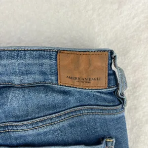 American Eagle Outfitters High Rise Jegging Jeans Womens 4 Blue Denim Distressed thumbnail 9