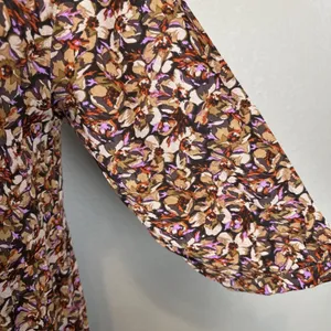 Natural‎ Life Floral Print Boho Tiered Maxi Dress Size XS/S Tie Neck 3/4 Sleeve thumbnail 3