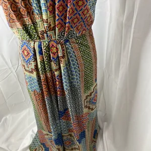 Under skies size large patchwork boho halter maxi dress thumbnail 14