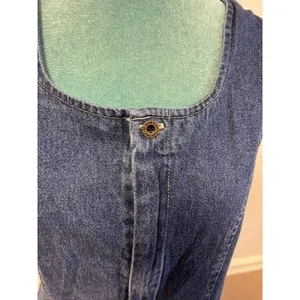Vintage Y2K St. John’s‎ Bay Denim Jumper Dress Western Farmcore Normcore Women L thumbnail 4