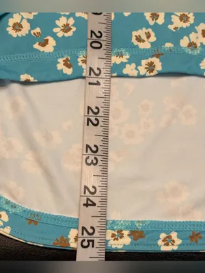 Roxy Teal Floral Long-Sleeve Rash Guard Swim Top size Small NWT thumbnail 10