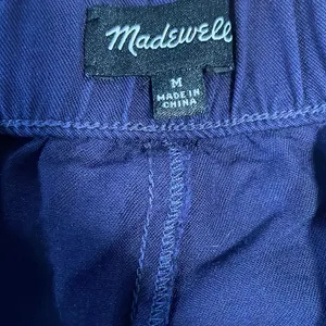 Embroidered boho floral elastic pull on Madewell short with pockets thumbnail 6