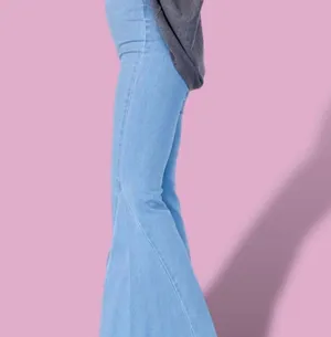 Buckle Three Birds Nest Vintage Wide Leg Palazzo Bell Bottom Flare Jeans S thumbnail 8