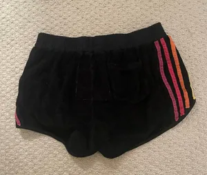 Aviator Nation black terry cloth shorts thumbnail 2