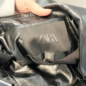 Zara Faux-Leather Long Sleeve Full Zip Motorcycle Moto Jacket Black XS thumbnail 2