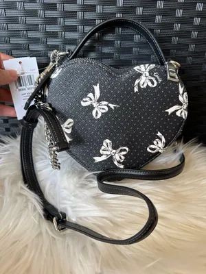 Heart Crossbody Bag With Bow Print thumbnail 3