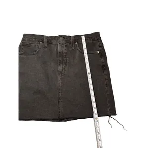 Madewell Stretch Denim Straight Mini Skirt in‎ Ashcraft Wash: Raw-Hemmed Edition thumbnail 7