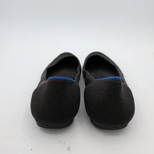 Rothys The Flat Black Solid Knit Ballet Flats Women 6 Machine Washable Eco Shoes thumbnail 5