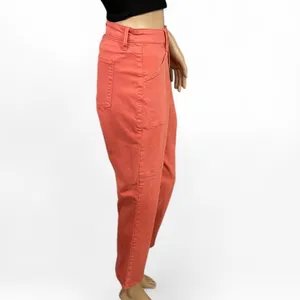 PISTOLA Red Rock Exposed Button Fly High-waist Straight Leg Pants Size 32 Ankle thumbnail 3