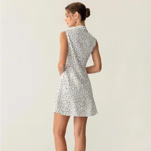 RIHOAS Blue Floral Pocket Sleeveless Mini Dress L thumbnail 2