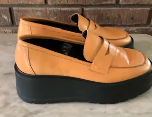 Free People Nico Platform Leather Loafer Creepers Size 41 thumbnail 5