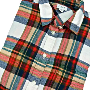 J.Crew  Plaid Light Flannel Long Sleeve Button Down Shirt Gorp thumbnail 1