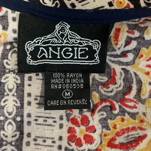 Angie Boho Paisley Open Front Dolman Sleeve Kimono Wrap Medium thumbnail 7