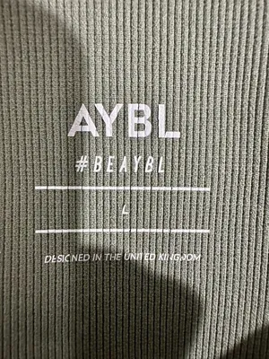 AYBL Balance V2 Seamless High Rise Gym Shorts Olive Green L thumbnail 4
