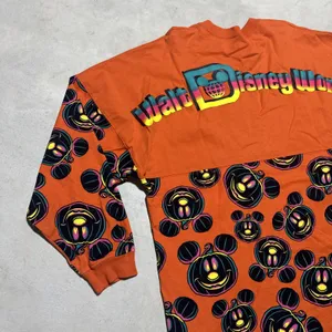 Mickey Mouse Halloween Spirit Jersey Adult SZ Large Walt Disney World AOP Spooky thumbnail 2