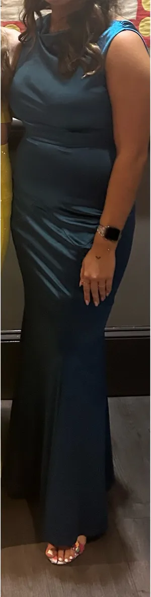 Blue Formal Dresd Size L thumbnail 4