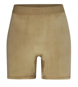 Skims Small Velour Biker Shorts Small Gold thumbnail 1