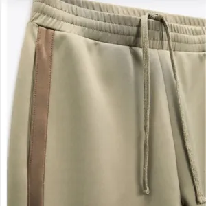 NWT Zara woman’s Side Stripe Retro Joggers Pants Green Small thumbnail 5