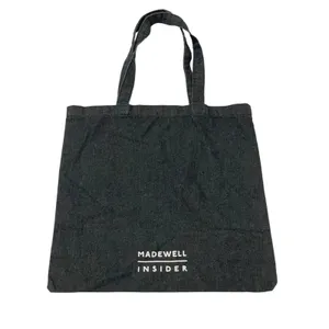 Madewell Insider Reusable Emoji Tote - Black Denim thumbnail 2