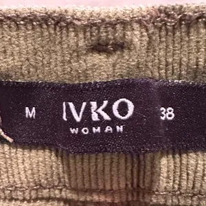 IVKO Womens Olive Green High‎ Waist Corduroy Pants EU 38 Capsule Cotton Europe thumbnail 3