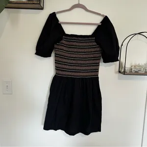 NWT Madewell Poplin Puff-Sleeve Mini‎ Dress 100% Cotton Size Large thumbnail 3