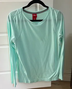 Nike Light Light Blue Long Sleeve Tee thumbnail 1