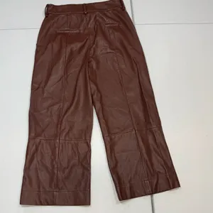 Jason Wu Wide Leg Cropped Faux Leather pants Size 4 thumbnail 6