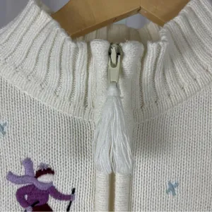 Traditions Medium Ramie Cotton Embroidered Winter Snow Skiing Ice Skate Jacket thumbnail 4