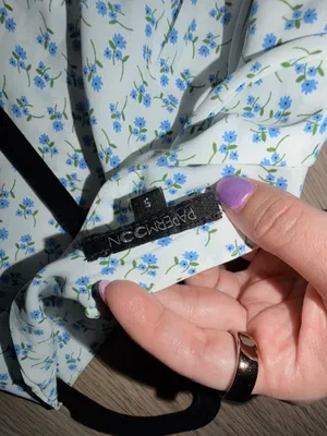 Blue floral dress thumbnail 2