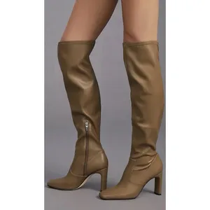 Sarto by Franco Sarto Flexa Over-the-Knee Boots – Camel Leather – US 6.5 – NEW thumbnail 2