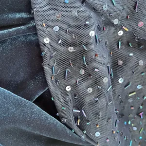 JS Boutique Y2K Velvet Beaded Sheer Formal Dress 12 Whimsigoth Dark Romantic thumbnail 13