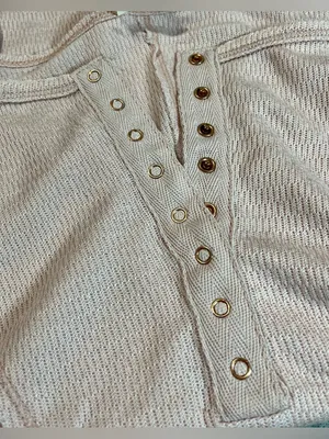 Free People Intimately Sloane Long Sleeve Henley Bodysuit Pink Nectar Small thumbnail 7