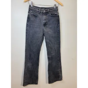 & Other Stories Jeans Women Size 25 Black High Waist Straight Leg Denim thumbnail 3