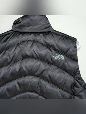 The North Face Aconcagua 550 Goose Down Puffer Vest Women’s Sz Lg Black Full Zip thumbnail 5