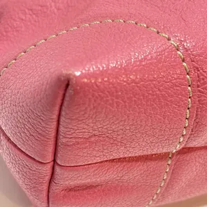 Dooney & Bourke Pink Pebbled Leather Small Shoulder Bag Purse Gold Logo Plate thumbnail 12