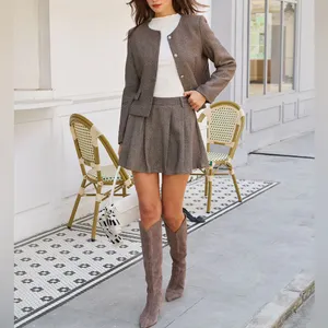 Rihoas Brown Button Pockets Jacket thumbnail 4