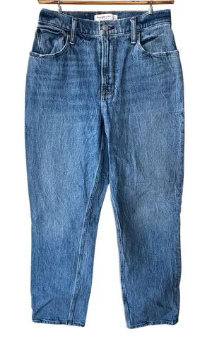Abercrombie & Fitch 90’s Straight Ultra High Rise Curve Love Denim Jeans Sz 4S thumbnail 1