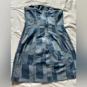 Wild Fable Strapless denim mini dress thumbnail 2