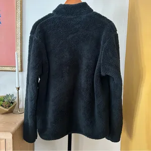Uniqlo Fluffy Yarn Fleece Full‎ Zip Jacket Sherpa Faux Fur Teddy Coat Size S thumbnail 6